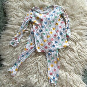 Macaron and Me bamboo two piece pajamas size 12-18 months